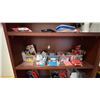 Image 10 : GROUP LOT OF OFFICE SUPPLIES. PAPER CUTTER, THREE HOLE PUNCH, BATTERIES, FELT PENS, STAPLERS,
