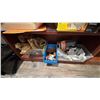 Image 7 : GROUP LOT OF OFFICE SUPPLIES. PAPER CUTTER, THREE HOLE PUNCH, BATTERIES, FELT PENS, STAPLERS,