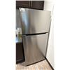 Image 1 : 30" INSIGNIA STAINLESS FRIDGE 66" HIGH. WITH SOME CONTENTS