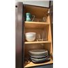 Image 3 : CONTENTS OF KITCHEN CABINETS. DISHES, CUTLERY, MUGS, COFFEE GRINDER, ETC