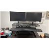 Image 2 : 2 24" MONITORS WITH ADJUSTABLE SIT STAND