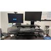Image 2 : 2 22" MONITORS ON ADJUSTABLE SIT STAND