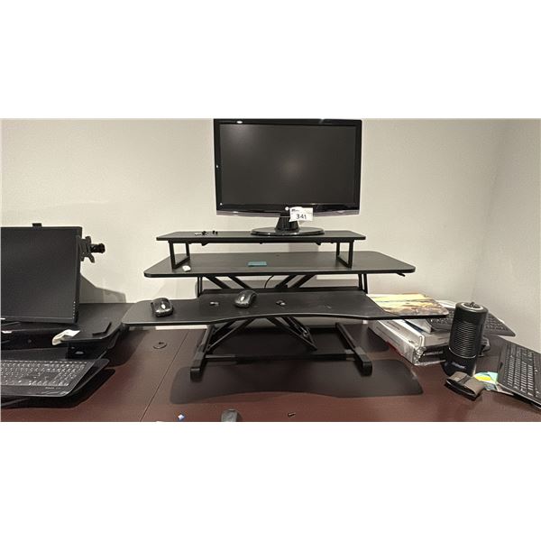 24" LG MONITOR WITH ADJUSTABLE SIT STAND