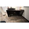 Image 5 : 2 66"W DESKS, PLAN CABINET AND 8'W OVERHEAD CABINET WITH GLASS DOORS, TACK BOARD,