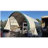 Image 1 : TEMPORARY TENT STRUCTURE. APPROX. 30' X 20'6". 13' HIGH AT CENTER.