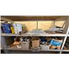 Image 5 : 24' LONG X 36" CUSTOM ALUMINUM SHELVES WITH CONTENTS.