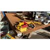 Image 4 : 10' X 8' TILTING WORK TABLE. METAL FRAME. CARPET SURFACE. HYDRAULIC LIFT WITH ELECTRIC MOTOR.