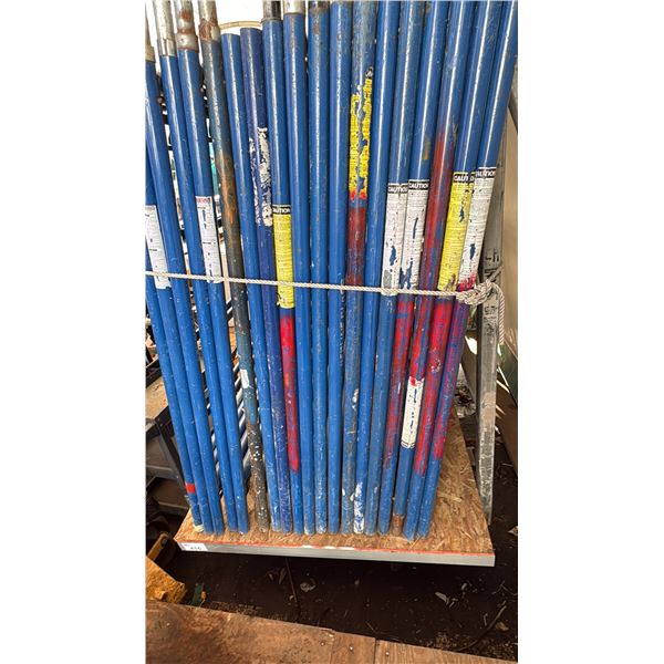 LARGE CUSTOM CART. APPROX. 10' X 5'. BEING USED FOR SCAFFOLD STORAGE.