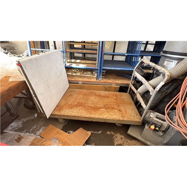 5' X 30" HEAVY DUTY CART. COMES WITH FOLDING TABLE