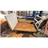 Image 1 : 5' X 30" HEAVY DUTY CART. COMES WITH FOLDING TABLE