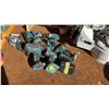 Image 2 : GROUP OF MAKITA TOOLS. 5" VARIABLE SPEED GRINDER. 5 X 18 VOLT DRILLS. ONE BATTERY AND CHARGER