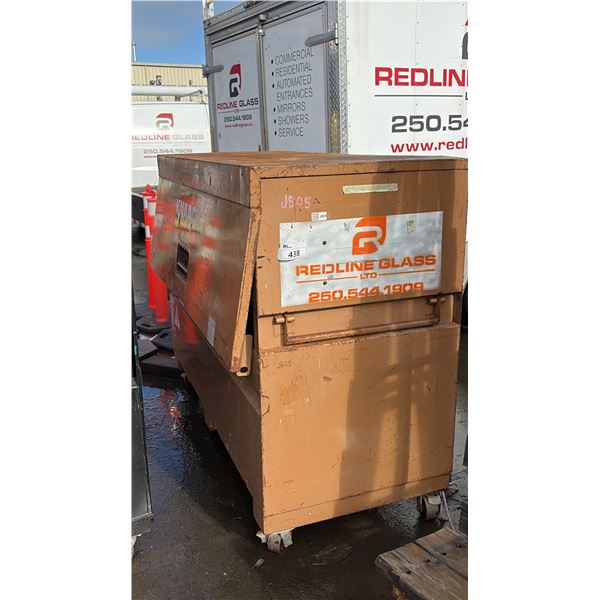 ROLLING KNAACK JOB BOX. 6' X 30" X 55" HIGH