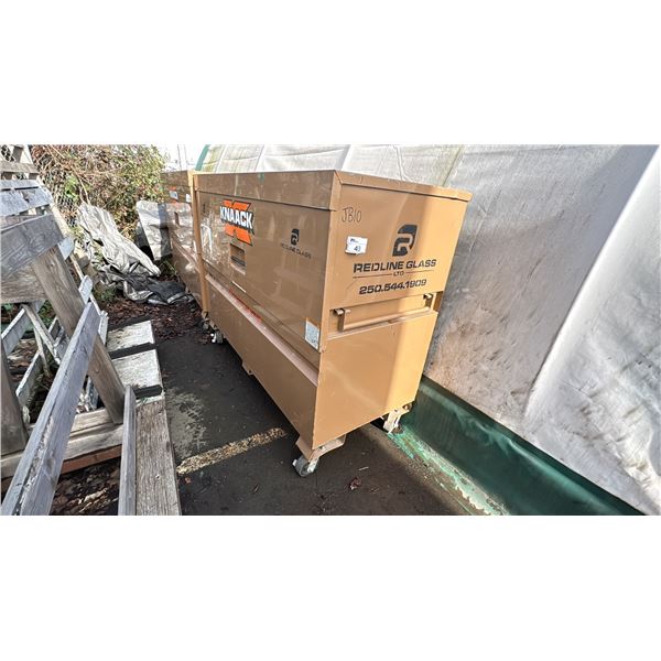 ROLLING KNAACK JOB BOX. 6' X 30" X 55" HIGH