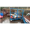 Image 2 : 7' X 4' BLUE SINGLE SIDED MATERIAL CART