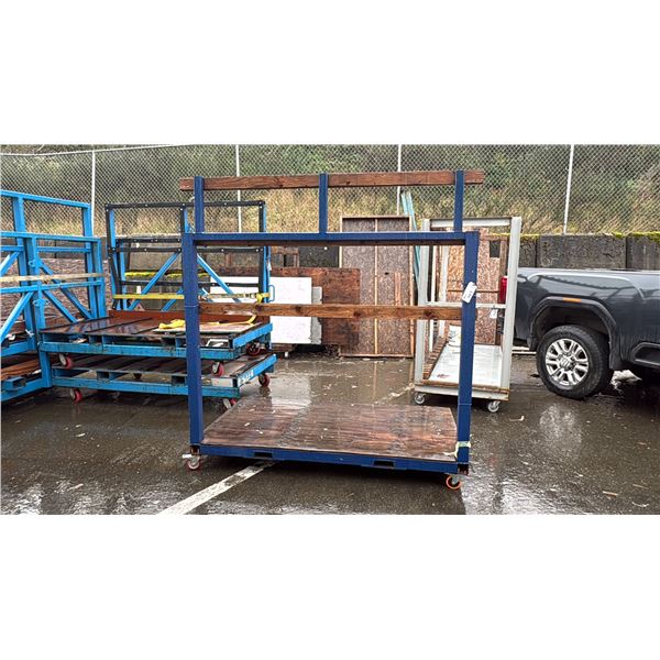 LARGE BLUE MATERIAL CART