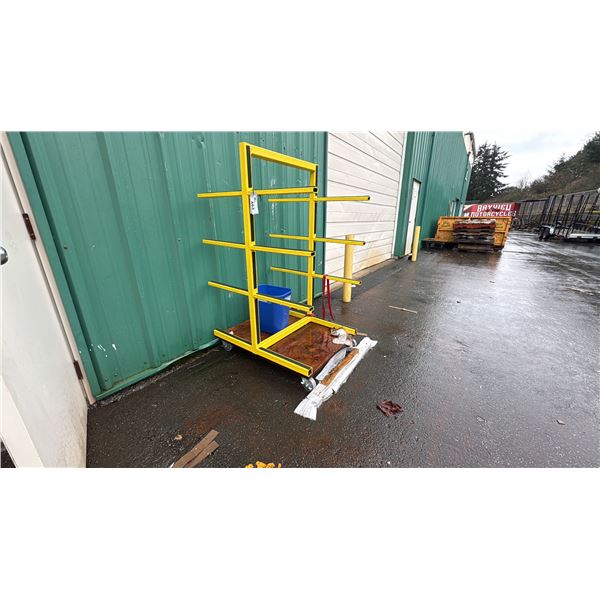 YELLOW PAINT DRYING OR MATERIAL CART