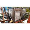 Image 4 : THREE METAL AND WOOD CARTS AND ROLLING WOOD CRATE. WITH OR WITHOUT CONTENTS