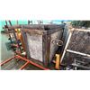Image 9 : THREE METAL AND WOOD CARTS AND ROLLING WOOD CRATE. WITH OR WITHOUT CONTENTS