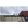 Image 2 : GROUP OF ITEMS ON TOP OF CONTAINER. RACKING COMPONENTS, CONVEYOR STAND.