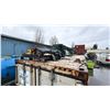Image 3 : GROUP OF ITEMS ON TOP OF CONTAINER. RACKING COMPONENTS, CONVEYOR STAND.
