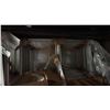 Image 4 : GROUP OF ALUMINUM WINDOW FRAMES IN CONTAINER AND A COUPLE OF WAREHOUSE LIGHTS