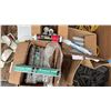 Image 5 : CONTENTS OF CUBE VAN. PILES OF HARDWARE AND COMPONENTS. CHROME DOOR HANDLES, KROME DOOR HANDLES,