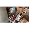 Image 7 : CONTENTS OF CUBE VAN. PILES OF HARDWARE AND COMPONENTS. CHROME DOOR HANDLES, KROME DOOR HANDLES,