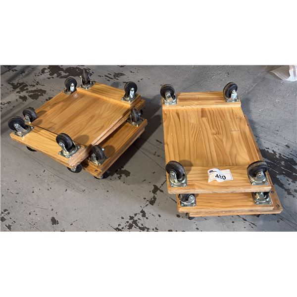 GROUP OF 7 POWER FIST 4 WHEEL DOLLIES