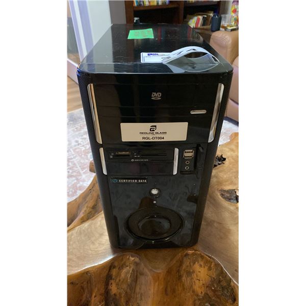DESK TOP COMPUTER. CERTIFIED DATA. INTEL CORE I-7, 16 G.B. RAM, 128 G.B. HD