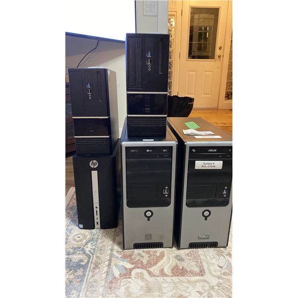 5 DESK TOP COMPUTERS