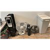 Image 2 : GROUP LOT FANS, GARBAGE CAN, HEATER, OFFICE STUFF, CHRISTMAS DECORATIONS ETC