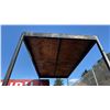 Image 3 : METAL FRAME WITH PLYWOOD TOP 10' X 66" X 10' HIGH. 2"X2" SQUARE TUBE FRAME