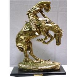 Gold Bronze "Rattlesnake" Remington