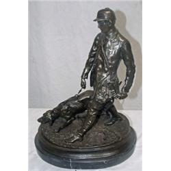 "Man Walking Dog" P J Mene