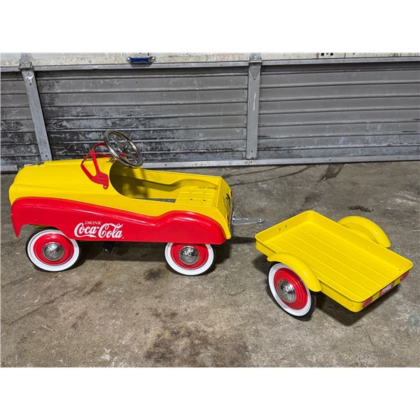 Gearbox Coca-Cola Pedal Car w/ Trailer