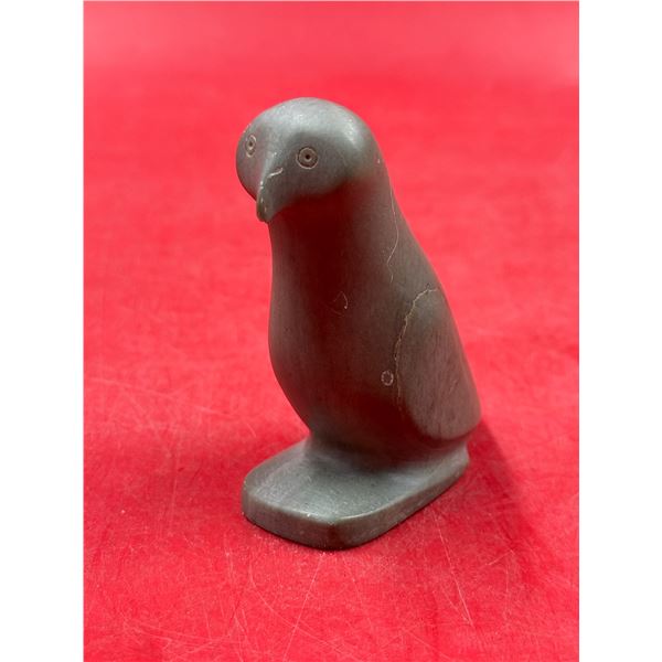 Hand-Carved Stone Owl Sculpture by Sarah