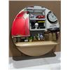 Image 1 : Round 29.5" Wall Mirror w/ Shelf