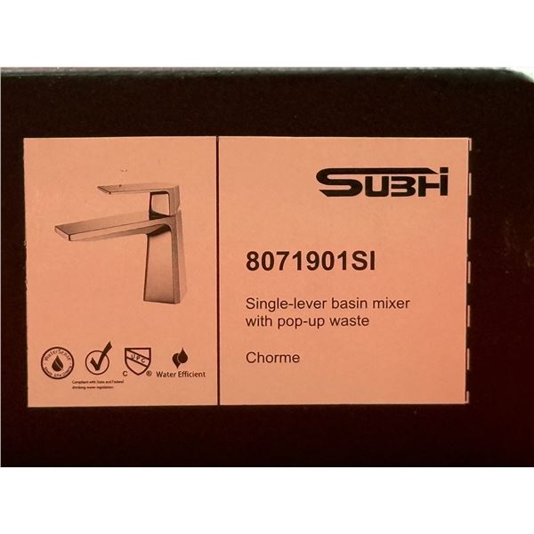 Subhi Single-Lever Basin Mixer w/ Pop-Up Waste