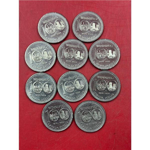 Lot of 1974 Canadian Centennial Dollar Coins