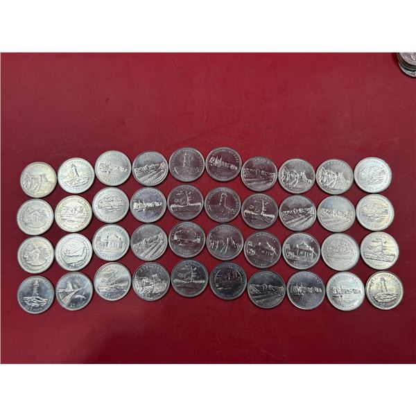 Lot of Assorted Commemorative Canadian Provincial Quarters