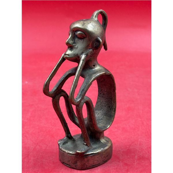 Bronze Leti Man African Folk Art Figurine