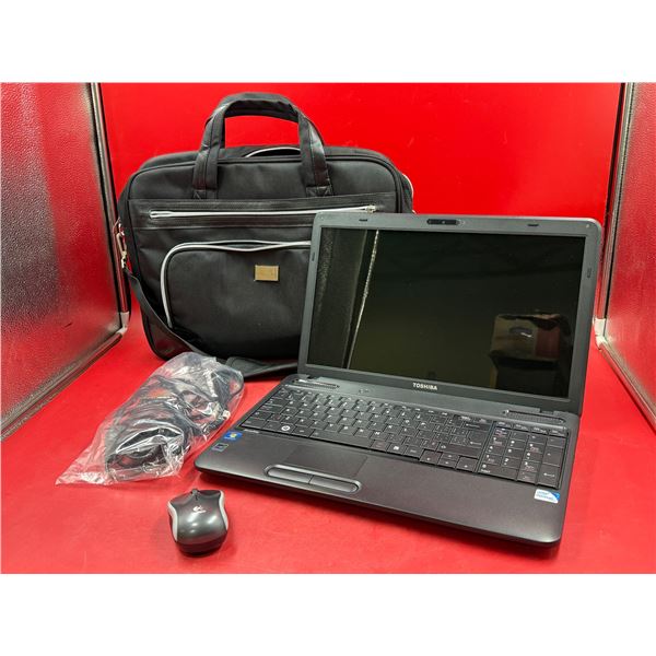 Toshiba Laptop w/ Case & Logitech Mouse