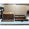 Image 1 : 2 Antique Wooden Tool Boxes