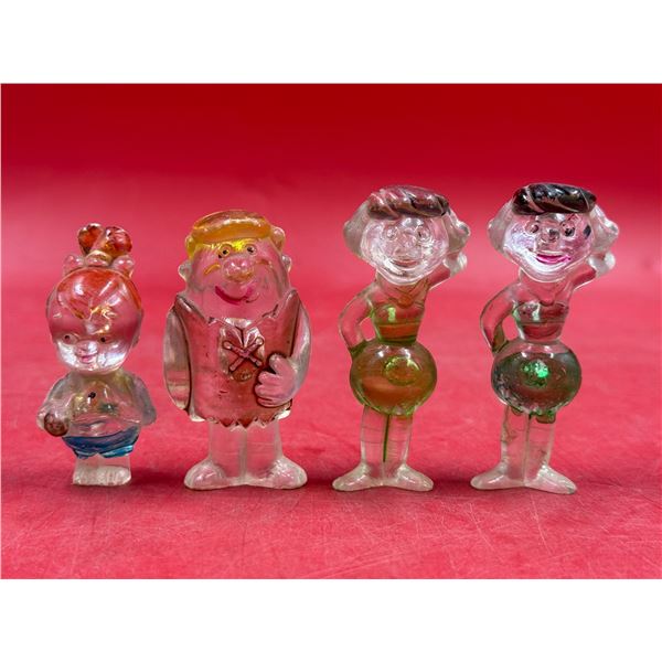 1976 Imperial Toys Flintstones Lucite Plastic Figurines