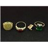 Image 1 : Sterling Silver Lot w/ 3 Rings & Birks Pin