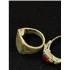 Image 2 : Sterling Silver Lot w/ 3 Rings & Birks Pin