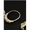 Image 3 : Sterling Silver Lot w/ 3 Rings & Birks Pin