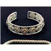Image 2 : VTG Bangle & Sterling Rhinestone Bracelet