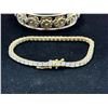 Image 3 : VTG Bangle & Sterling Rhinestone Bracelet
