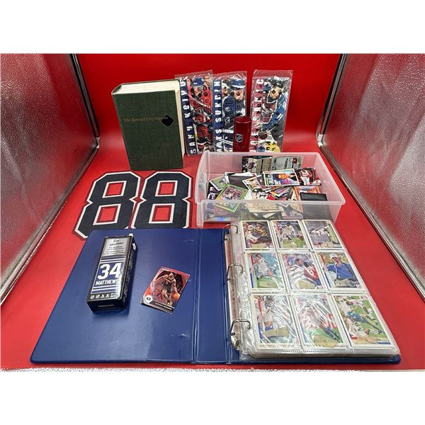 Sports Collectible Lot w/ Binder of Soccer Cards, Mini Jerseys, & More